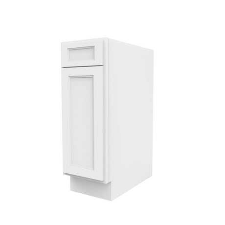 Fashion White - Single Door & Drawer Base Cabinet | 12"W x 34.5"H x 24"D - BUILDMYPLACE