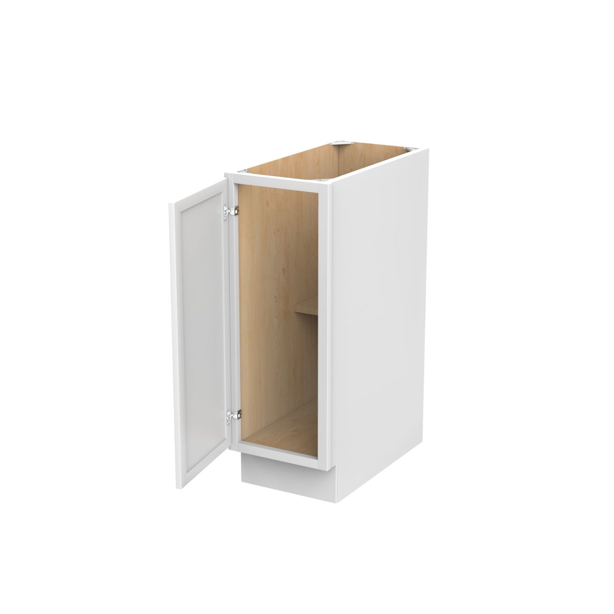 Fashion White - Single Door & Drawer Base Cabinet | 12"W x 34.5"H x 24"D - BUILDMYPLACE