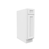 Fashion White - Single Door & Drawer Base Cabinet | 9"W x 34.5"H x 24"D - BUILDMYPLACE