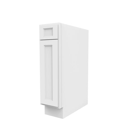 Fashion White - Single Door & Drawer Base Cabinet | 9"W x 34.5"H x 24"D - BUILDMYPLACE