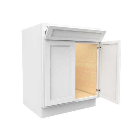 Fashion White - Sink Base Cabinet | 27"W x 34.5"H x 24"D - BUILDMYPLACE