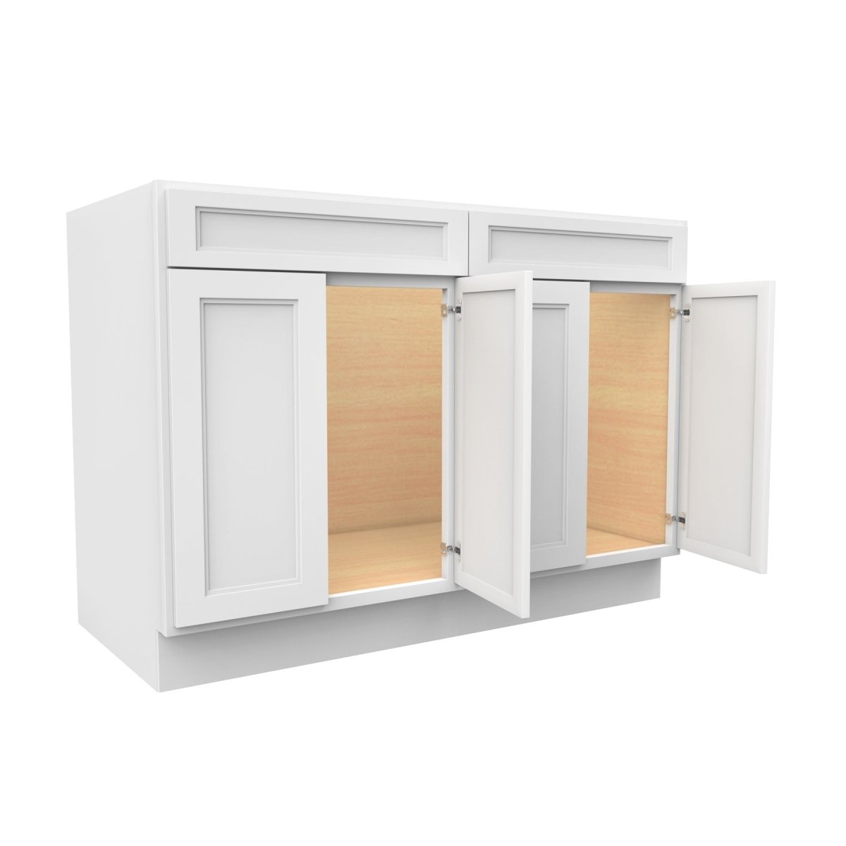 Fashion White - Sink Base Cabinet | 48"W x 34.5"H x 24"D - BUILDMYPLACE