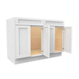 Fashion White - Sink Base Cabinet | 48"W x 34.5"H x 24"D - BUILDMYPLACE