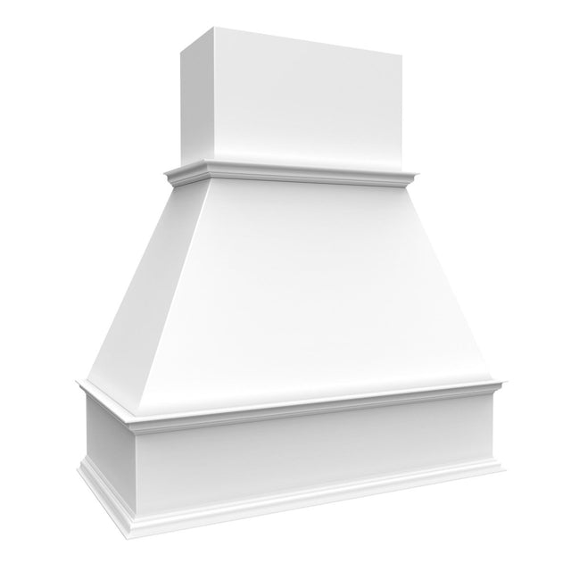 Fashion White - Straight Wood Hood | 39"W x 42"H x 21"D - BUILDMYPLACE
