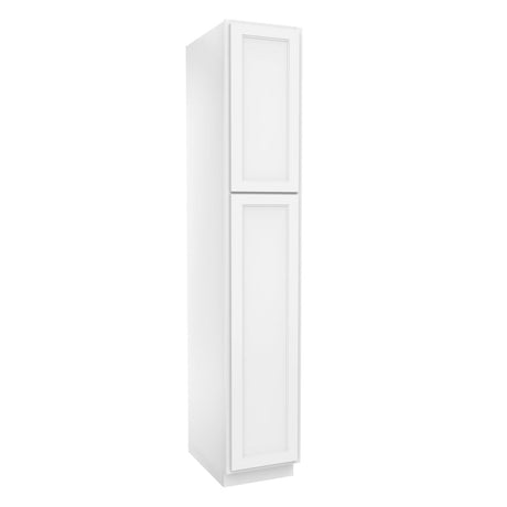 Fashion White - Utility Cabinet | 15"W x 84"H x 24"D - BUILDMYPLACE