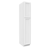 Fashion White - Utility Cabinet | 15"W x 84"H x 24"D - BUILDMYPLACE