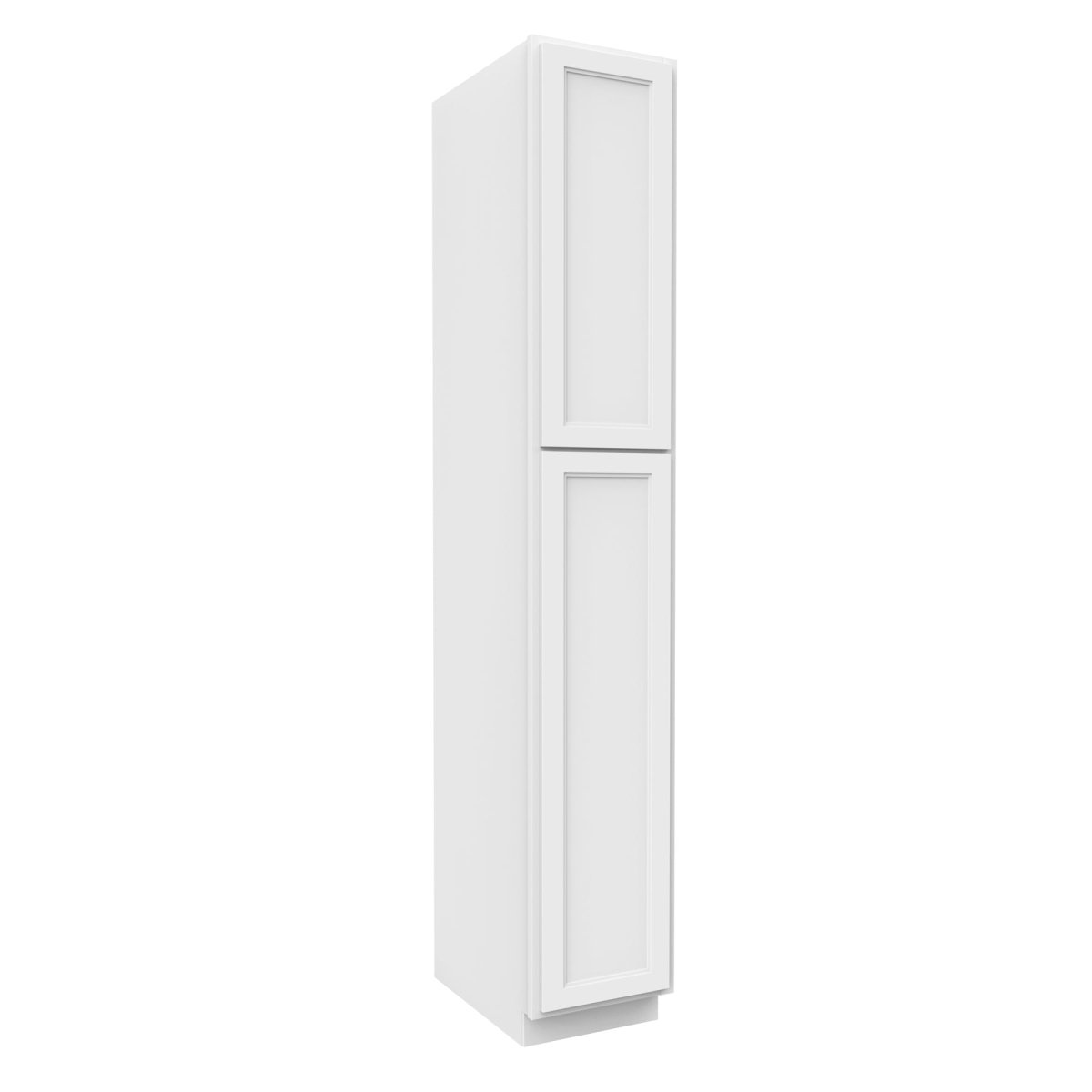 Fashion White - Utility Cabinet | 15"W x 90"H x 24"D - BUILDMYPLACE