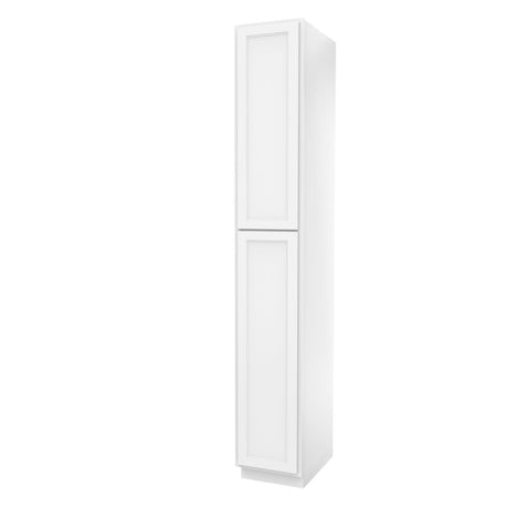 Fashion White - Utility Cabinet | 15"W x 90"H x 24"D - BUILDMYPLACE