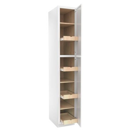 Fashion White - Utility Cabinet | 15"W x 90"H x 24"D - BUILDMYPLACE