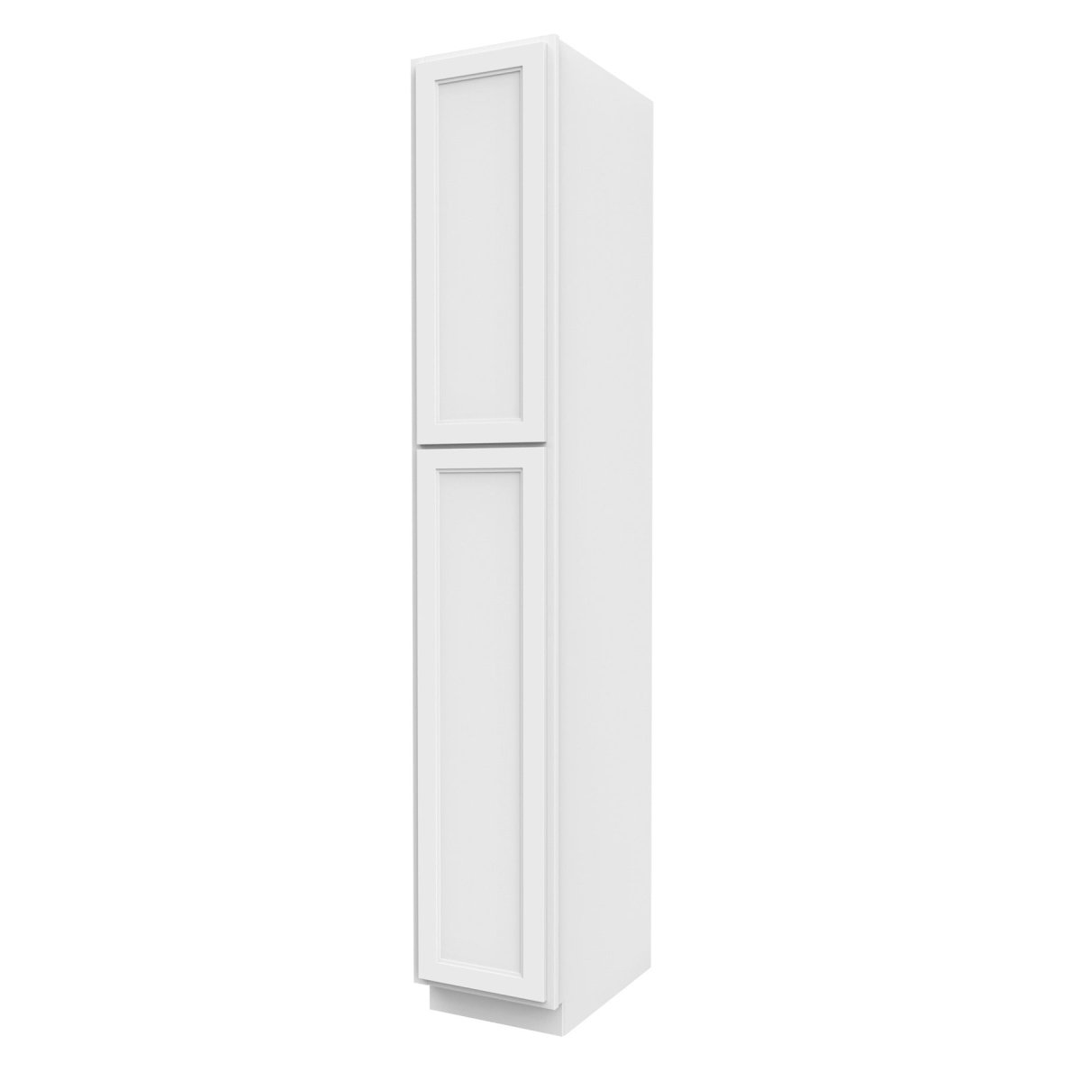 Fashion White - Utility Cabinet | 15"W x 90"H x 24"D - BUILDMYPLACE