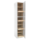 Fashion White - Utility Cabinet | 18"W x 90"H x 24"D - BUILDMYPLACE