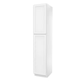 Fashion White - Utility Cabinet | 18"W x 90"H x 24"D - BUILDMYPLACE