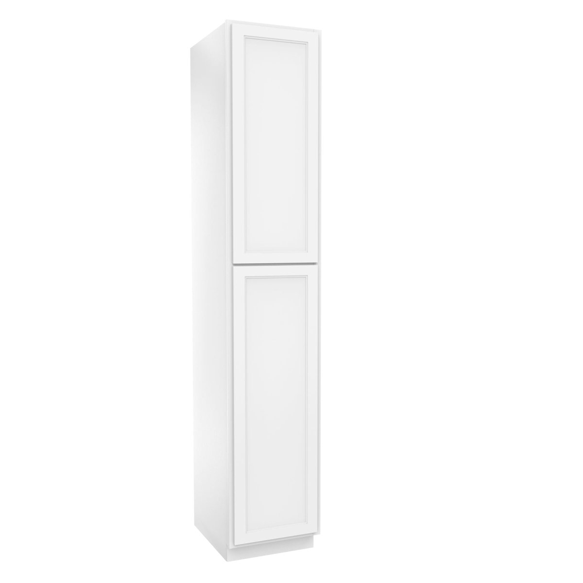 Fashion White - Utility Cabinet | 18"W x 96"H x 24"D - BUILDMYPLACE