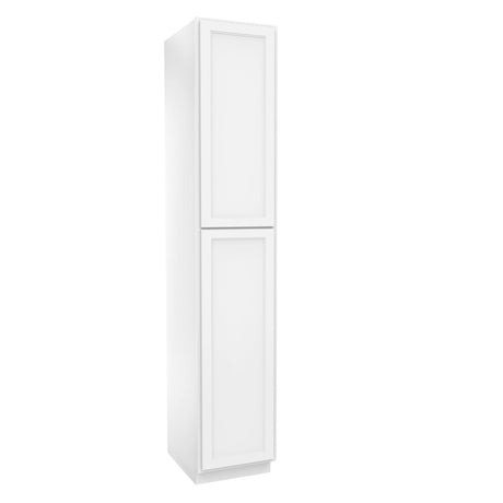 Fashion White - Utility Cabinet | 18"W x 96"H x 24"D - BUILDMYPLACE