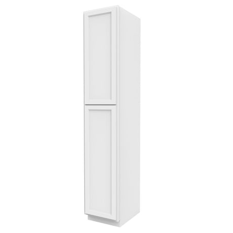 Fashion White - Utility Cabinet | 18"W x 96"H x 24"D - BUILDMYPLACE