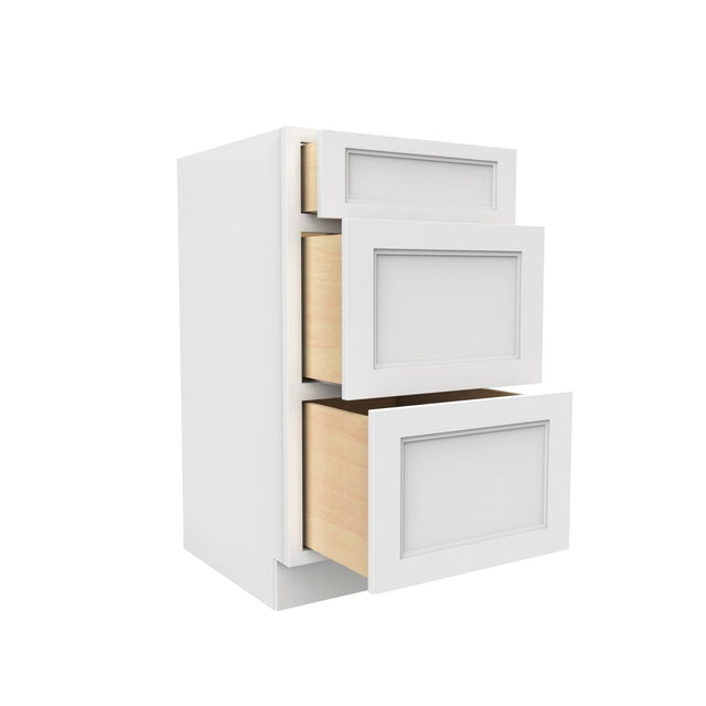 Fashion White - Vanity Drawer Base Cabinet | 18"W x 34.5"H x 21"D - BUILDMYPLACE