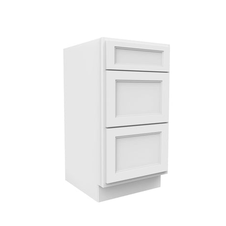 Fashion White - Vanity Drawer Base Cabinet | 18"W x 34.5"H x 21"D - BUILDMYPLACE