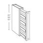 Fashion White - Wall Spice Cabinet | 6"W x 30"H x 12"D - BUILDMYPLACE