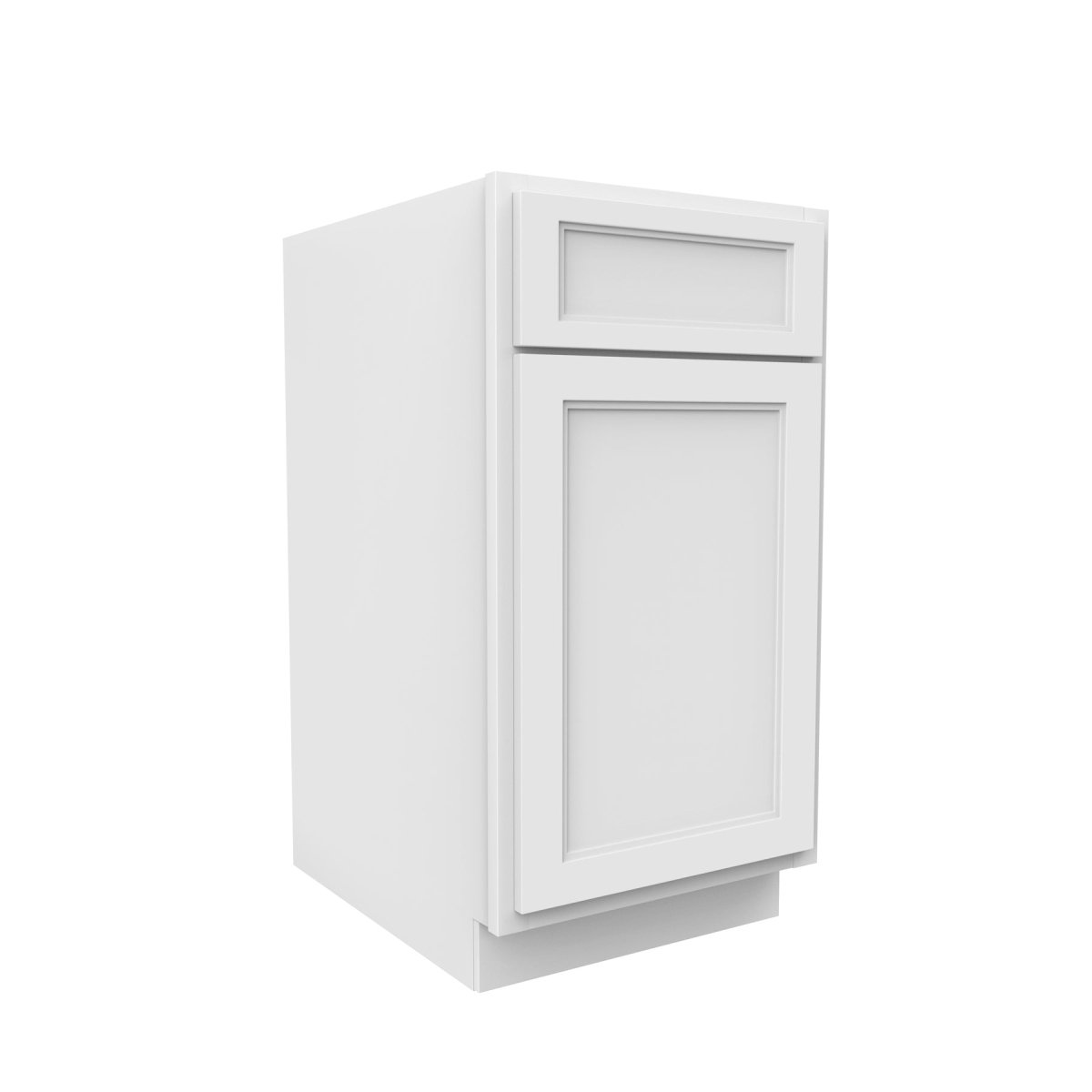 Fashion White - Waste Basket Cabinet | 18"W x 34.5"H x 24"D - BUILDMYPLACE