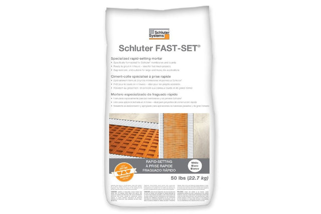 FAST - SET Rapid - setting Modified Thin - set Mortar White - 50 lbs - BUILDMYPLACE