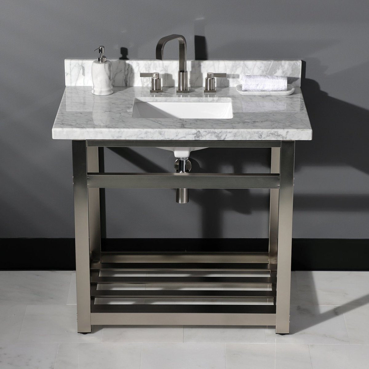 Fauceture 31" x 22" Steel Console Sink Base - BUILDMYPLACE