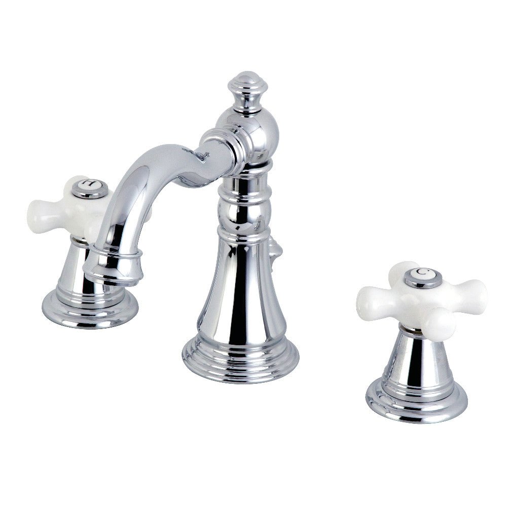 Fauceture 8 In. Two - handle 3 - Hole Deck Mount Widespread Bathroom Sink Faucet - BUILDMYPLACE