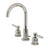 Fauceture Concord Two - handle 3 - Hole Deck Mount Widespread Bathroom Sink Faucet With Brass Pop - up - BUILDMYPLACE