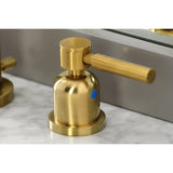 Fauceture Concord Two - handle 3 - Hole Deck Mount Widespread Bathroom Sink Faucet With Brass Pop - up - BUILDMYPLACE