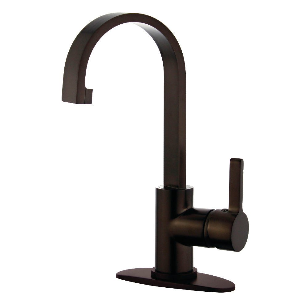 Fauceture Continental Single - Handle Single Hole Deck Mount Bathroom Sink Faucet with Push Pop - up - BUILDMYPLACE