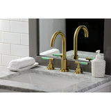 Fauceture Kaiser Widespread Bathroom Faucet W/ Brass Pop Up - BUILDMYPLACE