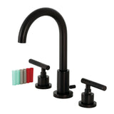 Fauceture Kaiser Widespread Bathroom Faucet W/ Brass Pop Up - BUILDMYPLACE