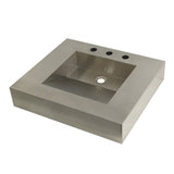 Fauceture Stainless Steel Bathroom Sink, Brushed - BUILDMYPLACE