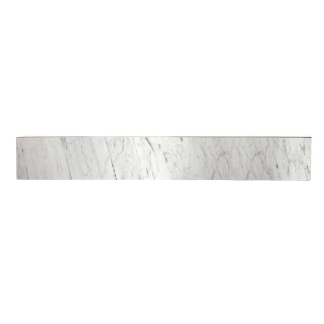 Fauceture Templeton 36" Carrara Marble Vanity Top Backsplash, Carrara White - BUILDMYPLACE