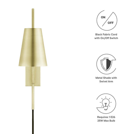 Faye Metal Wall Sconce - BUILDMYPLACE