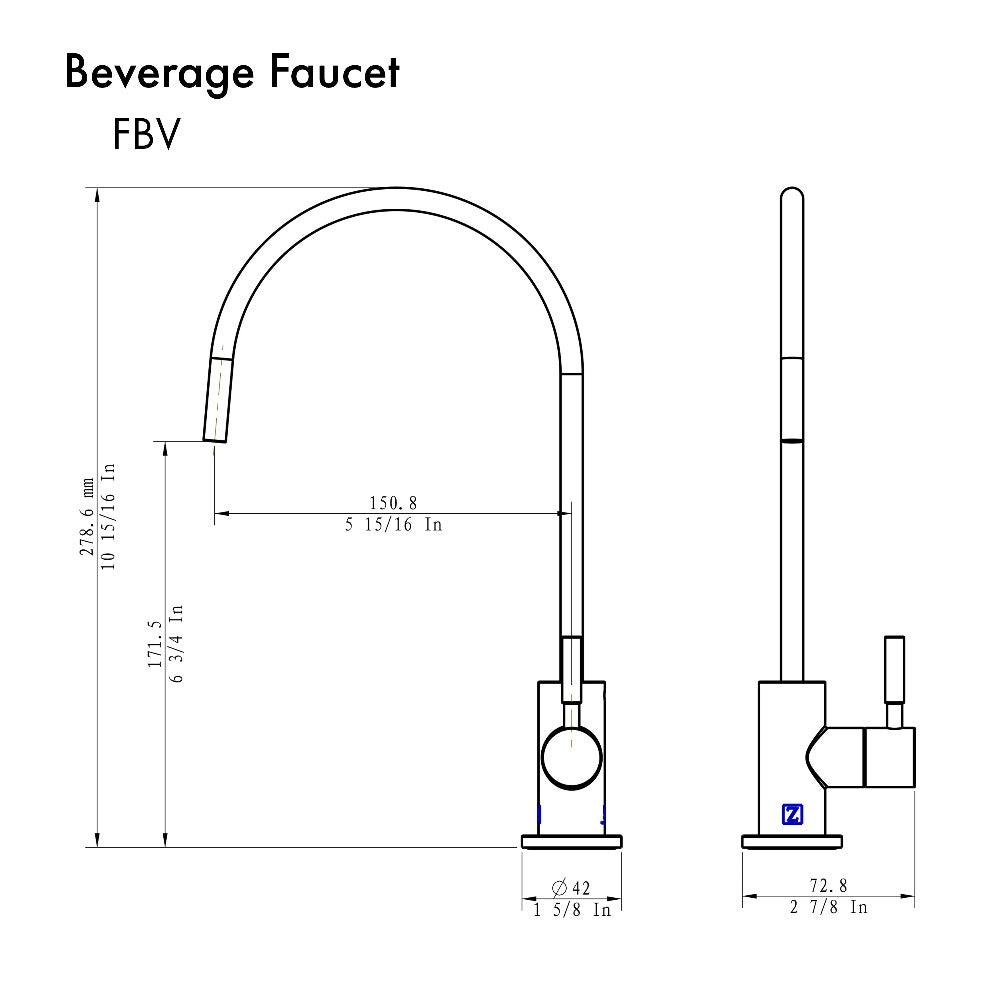 ZLINE Drink Faucet in Gun Metal (FBV-GM)