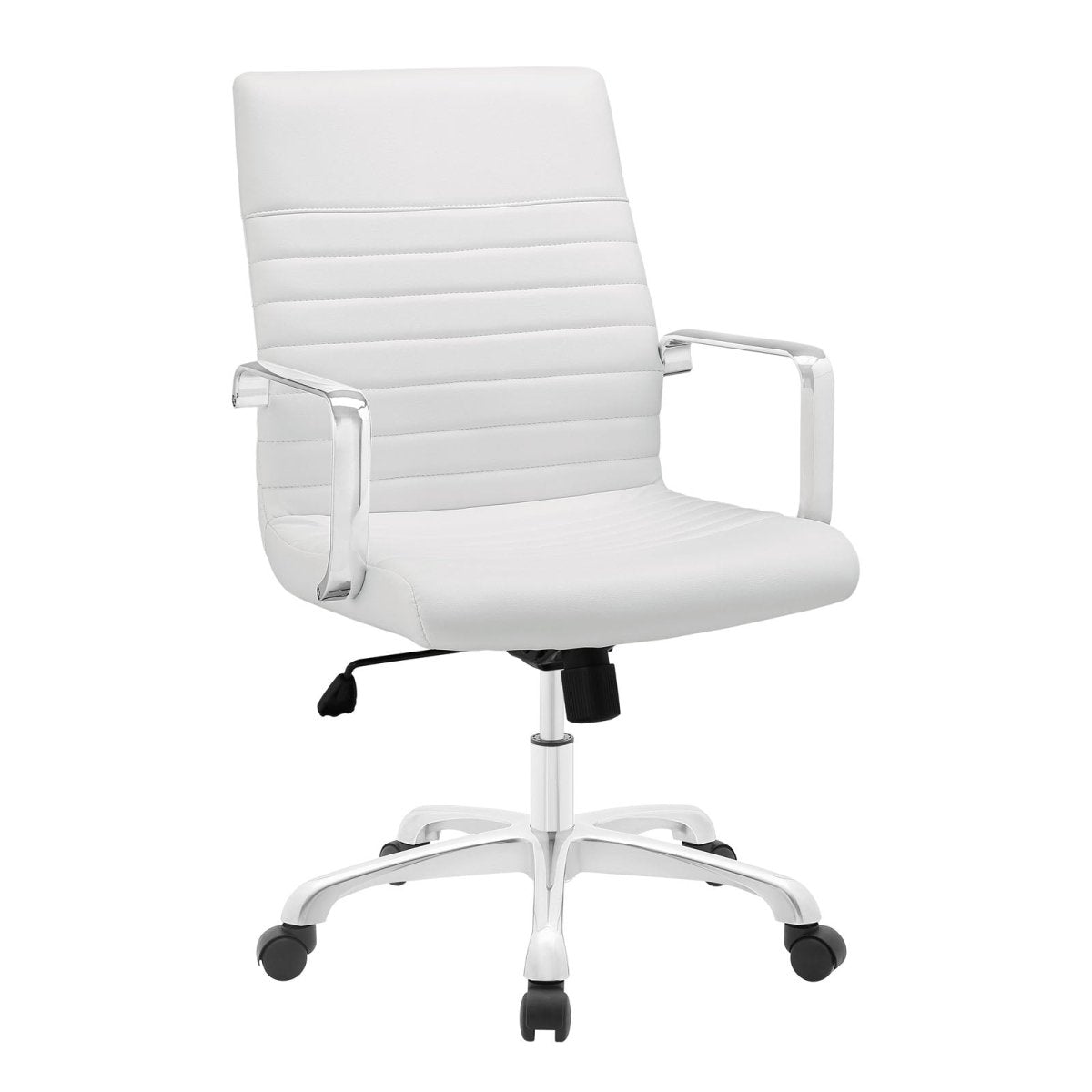 Finesse Mid Back PU Leather Executive Conference Task Chair And Adjustable Swivel Office Chair - BUILDMYPLACE