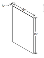 Finished Bead Board Plywood Panel - 42"W x 96''"H x 1/4"D - Aria White Shaker - BUILDMYPLACE