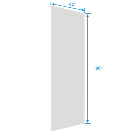 Finished Plywood Panel - 42"W x 96"H x 1/4"D - Aria White Shaker - BUILDMYPLACE