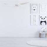 FLETCHER 56 inch 3 - Blade Smart Ceiling Fan with LED Light & Remote - LEDMyPlace