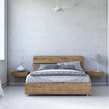 FLETCHER 56 inch 3 - Blade Smart Ceiling Fan with LED Light & Remote - LEDMyPlace