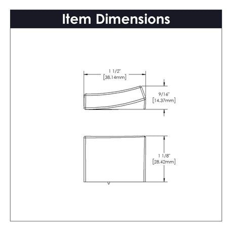 Flex Collection - Belwith Keeler - Pinch Knob, 1 - 7/16" X 9/16" | B076717 - BUILDMYPLACE