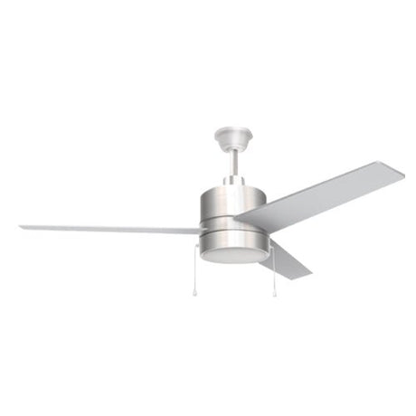 FLINT 52 inch 3 - Blade Ceiling Fan with LED Light and Pull Chain - LEDMyPlace