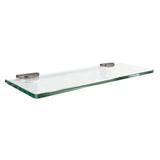 Floating Glass Shelves In Rectangular Shape - 5 In. X 15 In. - BUILDMYPLACE