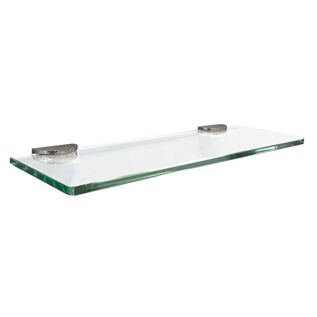 Floating Glass Shelves In Rectangular Shape - 5 In. X 15 In. - BUILDMYPLACE