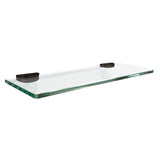 Floating Glass Shelves In Rectangular Shape - 5 In. X 15 In. - BUILDMYPLACE