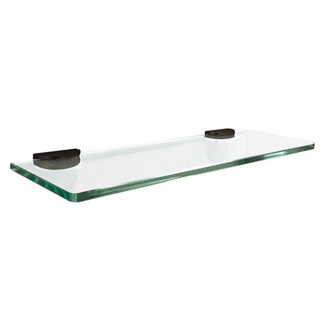 Floating Glass Shelves In Rectangular Shape - 5 In. X 15 In. - BUILDMYPLACE