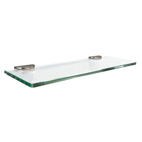 Floating Glass Shelves In Rectangular Shape - 5 In. X 15 In. - BUILDMYPLACE