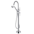 Floor Mount Bathtub Faucet - Freestanding Tub Filler - BUILDMYPLACE