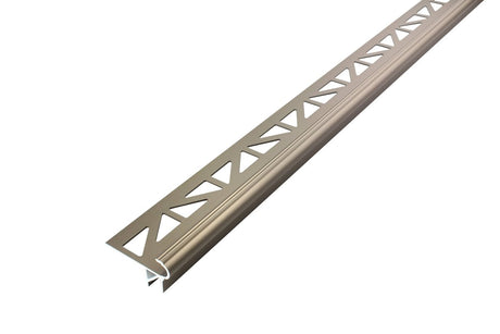 FLORENTOSTEP LED Stair nosing profile 11/32 - nickel anodized - Aluminum - BUILDMYPLACE