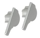 FLORENTOSTEP Stair nosing profile - Endcap left - metal die cast - Aluminum in florentine styel - BUILDMYPLACE